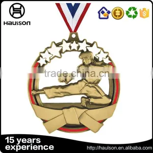 Championships Fetal Fist Judo Kung fu Award Taekwondo Trophy Tin Medallion Medals thumbnail-5