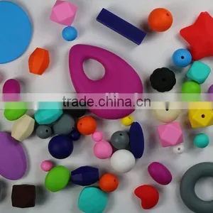 Kid's Food Grade Silicone Beads Chewing Beads/Nursing/Sensory Assorted Colors, Shapes and Sizes thumbnail-6
