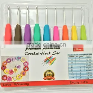 Custom TPR Crochet Hooks Set Aluminum Crochet Hook thumbnail-2