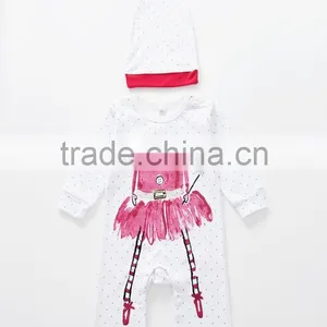 Wholesale Baby Boy and Girls Clothes Set Cotton Spring Newborn Baby Clothes thumbnail-5