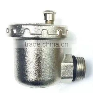 Nickel Plated or Brass 90 Degree Air Vent Valve thumbnail-4