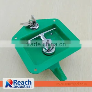 Heavy-duty Truck T Handle Toolbox Lock With Green Powder Coating thumbnail-1