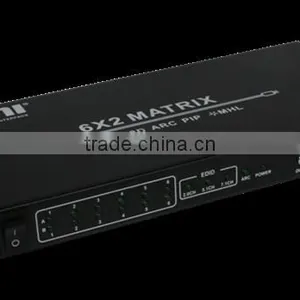 New Product High Quality HDMI 1.4 Matrix 6*2 HDMI Switch Black thumbnail-1