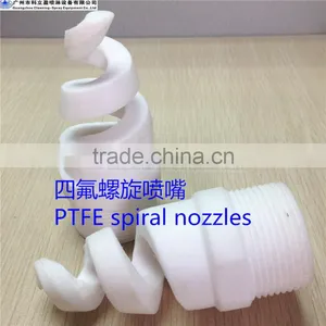 1/4" Teflon Spiral Full Cone Nozzle for Chemical Processing thumbnail-2