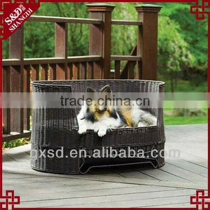 S&D Handmade Lovely Rattan Pet Bed thumbnail-1