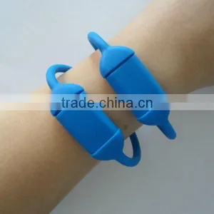 Hot Selling ODM Colorful USB Silicone Bracelet thumbnail-1