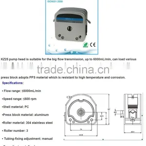 Economic and Multichannel Peristaltic Pump KWT300S/2*KZ25-PC ( CE,ISO9001) thumbnail-6