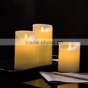 Led Moving Wick Wax Candles Led Wax Candle With Dancing Wick Flameless Flicking Moving Wick Candle Battery Operated Led Candles thumbnail-5