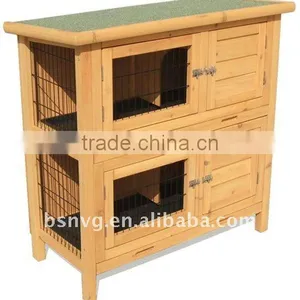 Wooden Rabbit Hutch thumbnail-1