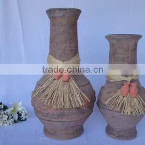 Cheap Large Outdoor Decorative Terracotta Flower Vase Pottery Clay Vase Garden Decoration thumbnail-1
