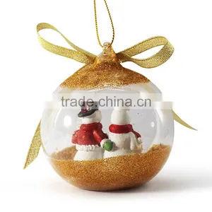 Clear Glass Material Christmas Decoration Ball thumbnail-4