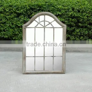 Unique Design Decorative Wrough Iron Frame Silver Mirror For Home Patio Backyard thumbnail-2