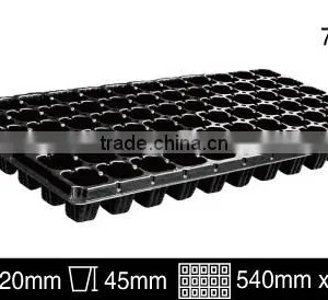 Deep Black Plastic Seedling Tray Seed Germination Tray Nursery Plug Trays thumbnail-4
