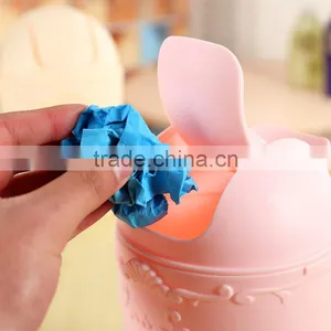 Plastic Desktop Mini Trash Bin Trash Can Used for Car Dustbin thumbnail-6