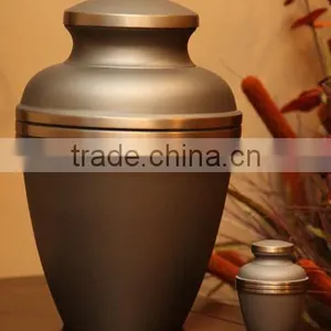 Brass 6" - 8"- 10" - Tall Funeral Metal Urns From India thumbnail-1