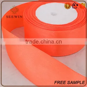 Wholesale Wired Starry Bright Color Gift Packing Decorative Coral Satin Ribbon thumbnail-5