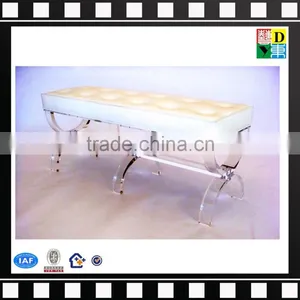 2016 Comfort Acrylic Furniture Sofa,brown Fabric Acrylic Leg Modern Two Seats Sofa thumbnail-4