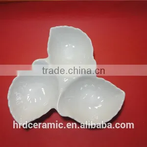 High Quality Hotel White Ceramic Dinner Plate Nut Dish and Candy Plate thumbnail-3