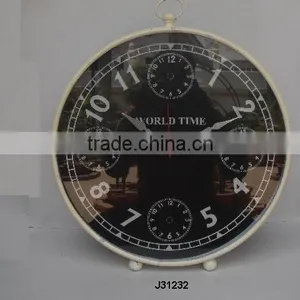 Vintage Style Metal Table Clock thumbnail-1