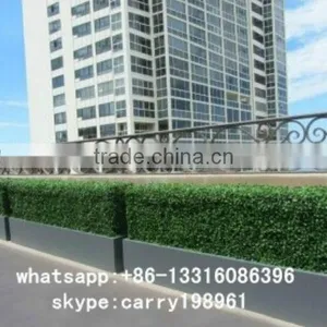 LXY072016 Manufacturer Wholesale Artificial Green Fence High Quality Artificial Boxwood Hedge With Pots thumbnail-1