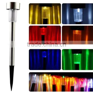 Solar Led Lawn Lights Outdoor Garden Lights With Stainless Steel Case thumbnail-2