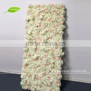 GNW 7ft Artificial Flower Wall With White Orchid, Rose, Hydrangea for Wedding Backdrop Stage Decoration thumbnail-1