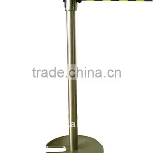 Stainless Steeel Stanchion With Warning Belt thumbnail-1