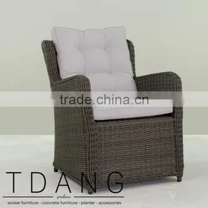 Key West Wicker Lounge Chair- Outdoor Garden Rattan Furniture thumbnail-1