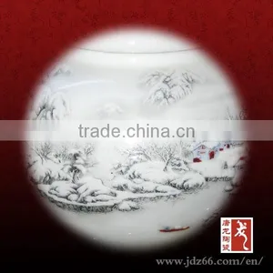 Jingdezhen Porcelain Excellent Quality Ceramic Pineapple Jar for Green Tea thumbnail-2