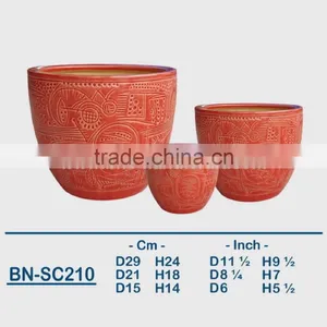 Vietnamese Ceramic Glazed Indoor Pot/ Indoor Planter BN-SC210 thumbnail-1