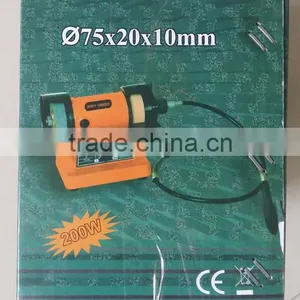 75mm 3in 200w Power Jewelry Mini Bench Grinder Machine Flexible Shaft Grinder Electric China Hobby Tools thumbnail-4