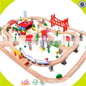 Wholesale Childrens Wooden Train Track Top Fashion Wooden Train Track Best Sale Wooden Train Track W04C015 thumbnail-2