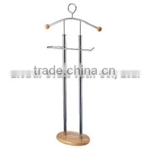 High Quality New Design Modern Wooden Metal Suit Valet Stand thumbnail-6