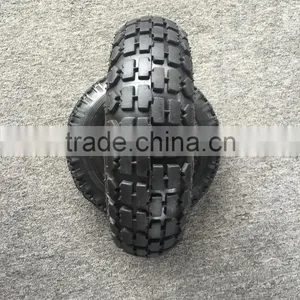 QingDao High Quality 3.50-4 Rubber Wheel for Wheelbarrow thumbnail-1