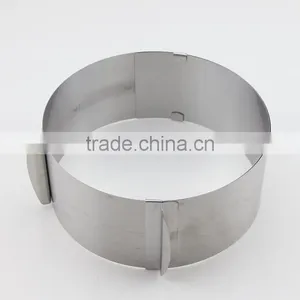 Adjustable Setting Ring Stainless Steel Bakeware Mousse Cake Baking Mold thumbnail-4