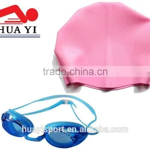 2016 Racing Swimming Goggle And Caps Set With Promotional Price thumbnail-1