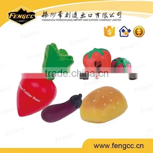 Custom Relaxable Balls Fruit Shaped Mini PU Foam Squeeze Balls Toy thumbnail-1