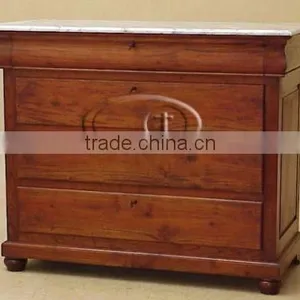 TOFY CHEST OF 4 DRAWERS MARBLE TOP thumbnail-1
