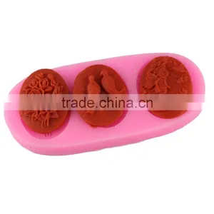 Silicone Mold Fondant Cake Mold Chocolate Cake Decoration Arts 1688 Agent thumbnail-1