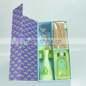 Rattan Stick Aroma Diffuser Oil in Ceramic Bottle, Incense Set thumbnail-1