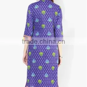 2016 New Handmade India Sarees Women Ethnic Cotton Embroidery Midi Dress thumbnail-3