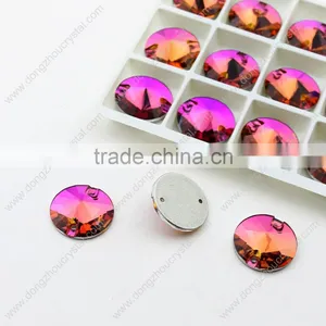 Best Selling Sew on Rhinestone! Round Flatback Crystal Rhinestones,sewing on Dresses/clothing/jewelry/shoes/bags thumbnail-3