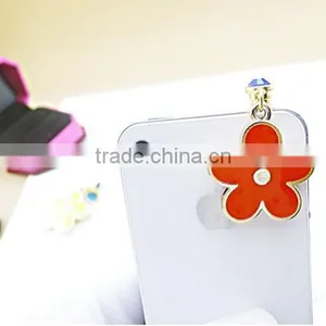 Cellphone Accessories Customized Designs Flower Earphone Plug Mobile Phone Anti Dust Plug thumbnail-6