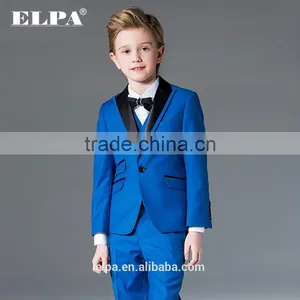 ELPA Formal Designer Slimming Wholesale Blue3 Piece Boys Tuxedo Suits thumbnail-1