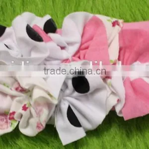 Boutique Stretchy Cotton Flower Headband For Baby Girl Wholesale Children Clothing Sets Hairband For KIds thumbnail-5