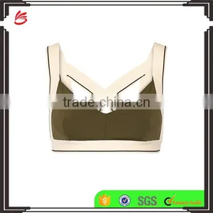High Quality Customed Ladies Sexy Crop Workout Yoga Top thumbnail-1