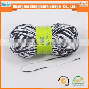 New Fashion Yarn From China Hand Knitting Yarn Manufacturer Hot Sale Polyester Roving Yarn for Crochet thumbnail-4