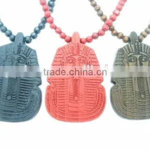 Cheap Custom Wood Bead Necklaces thumbnail-1