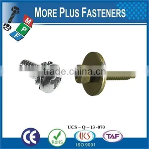 Taiwan DIN 7985 Phillips Drive Pan Head Grade A2 Stainless Steel Machine Screw M3 M12 M3-0.5 x 6mm With Double Lock Washer thumbnail-3