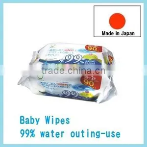Japan Baby Wipes 99% Water Outing-use Baby Wipe 30sheets 3p/pack Wholesale thumbnail-1